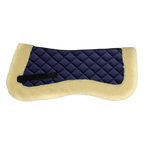 Equistyle half back pad with synthetic fur large size Navy