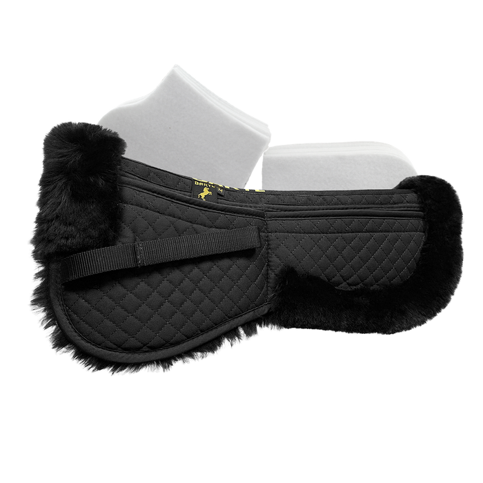 Bartl back pad sheepkin with pockets and felt inserts