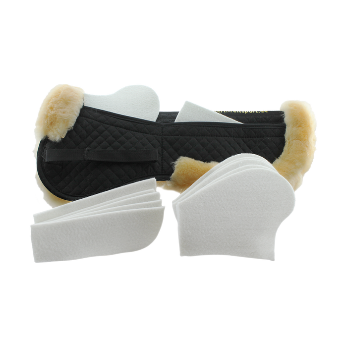 Bartl back pad sheepkin with pockets and felt inserts