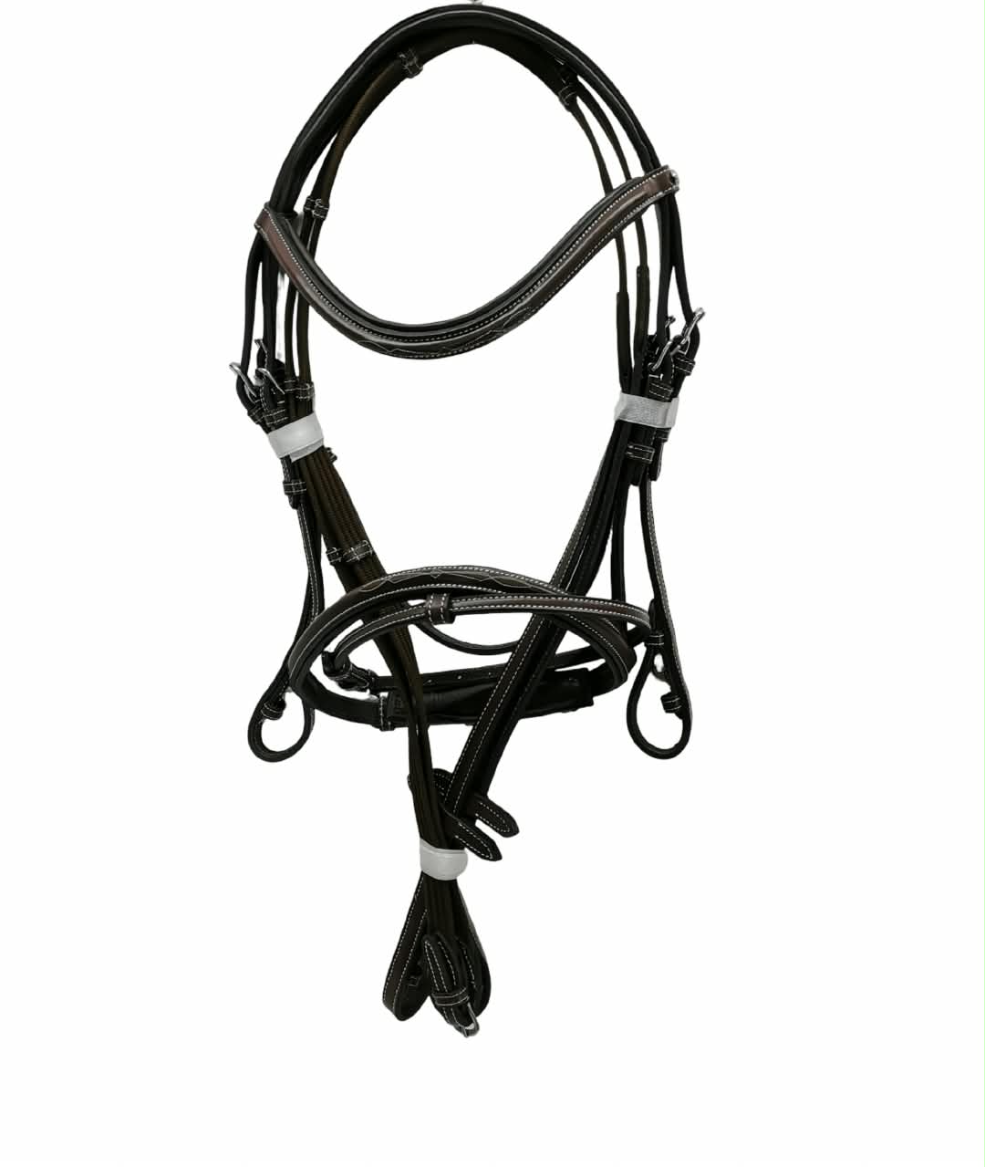Bridle - capriole new market web reins Cob Black