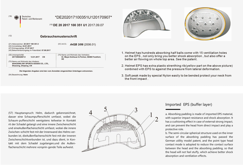 Rif Helmet AirFlow Model F50-505A