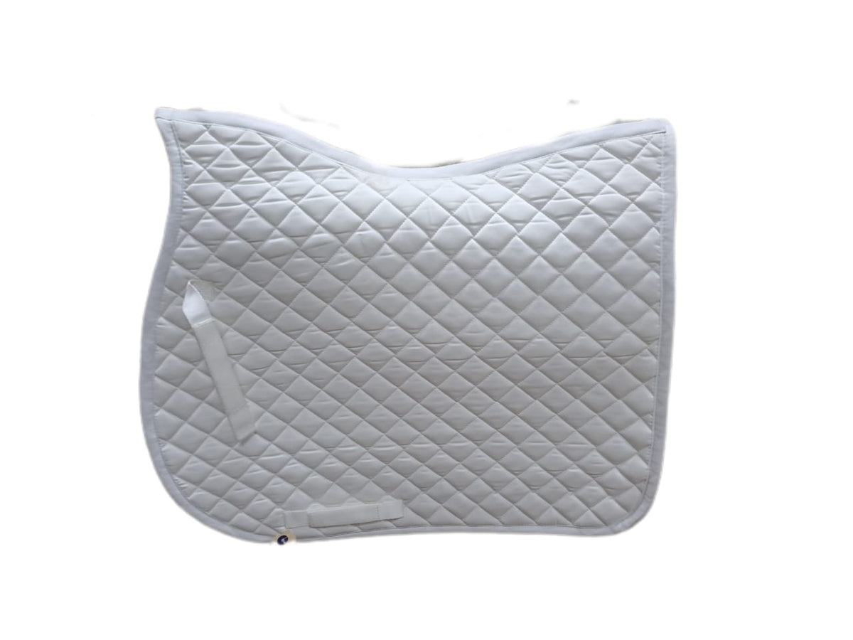 Numnah GP square shape full size single piping  FULL GREY