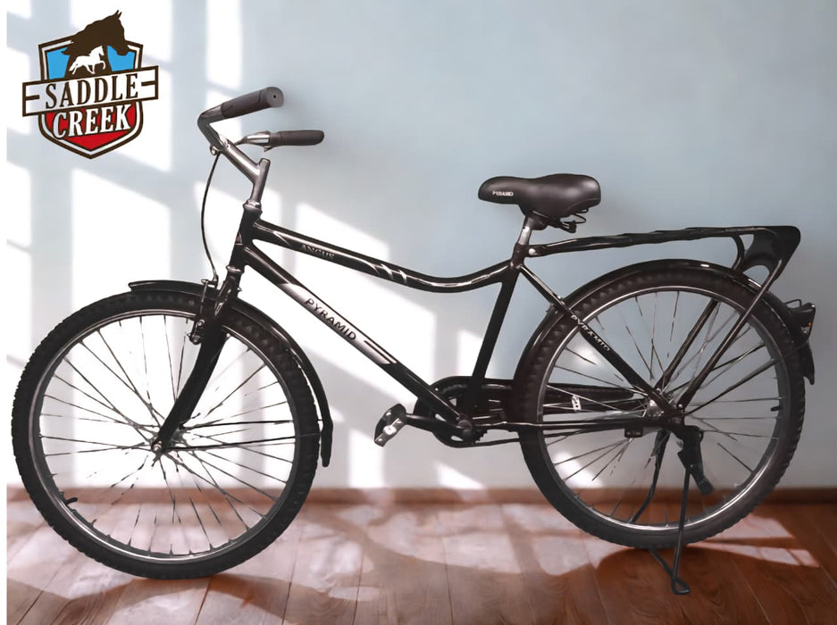 Bicycle Pyramid Unisex With Rear Carrier And Rear Wheel Stand Back Pedal Hub