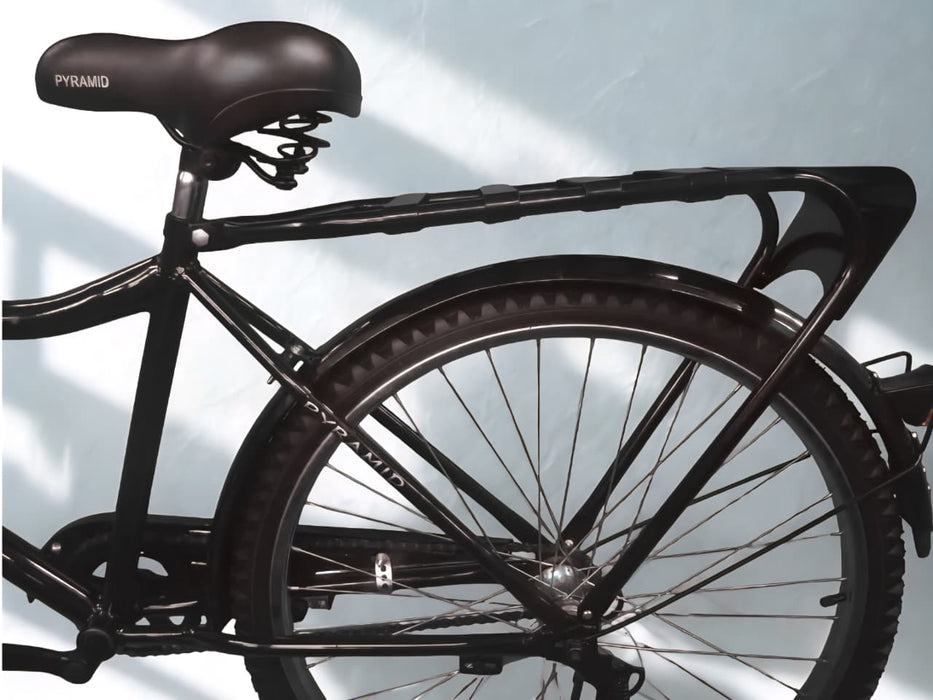Bicycle Pyramid Unisex With Rear Carrier And Rear Wheel Stand Back Pedal Hub