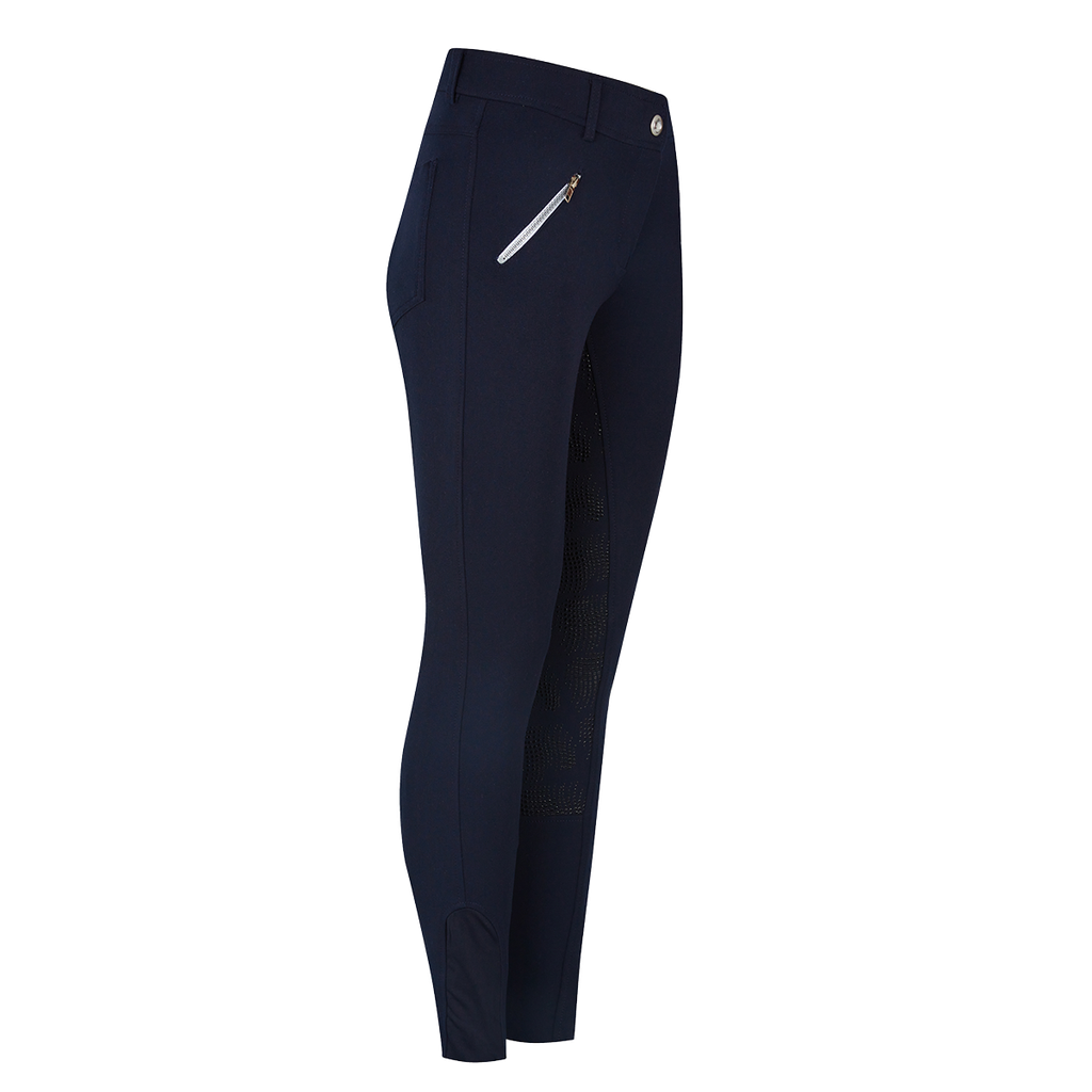Equileisure Silicone Pattern Breeches Navy