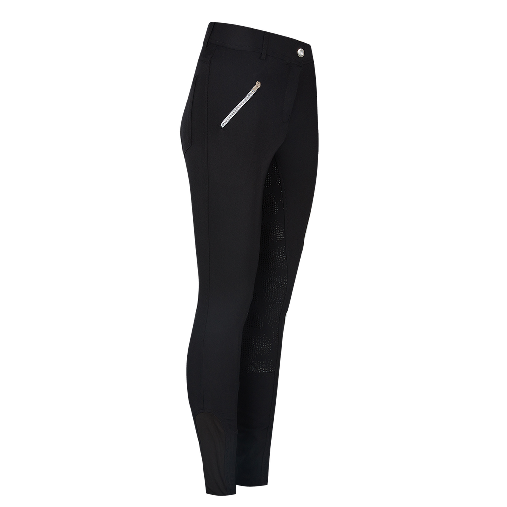 Equileisure Silicone Pattern Breeches Black