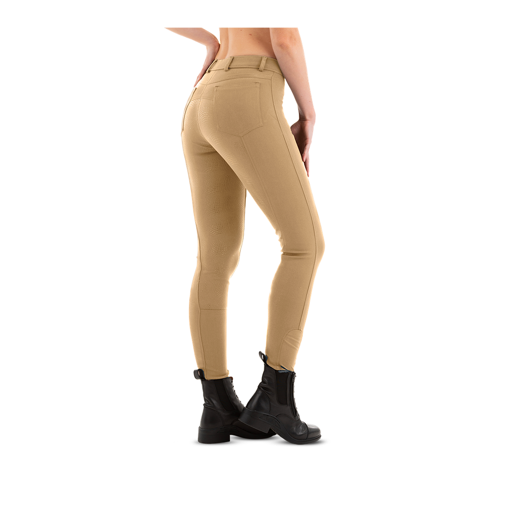 Equileisure Silicone Pattern Breeches Beige