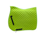 Numnah GP square shape full size single piping  FULL LIME