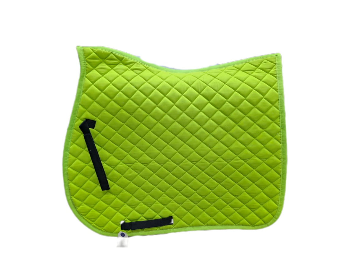 Numnah GP square shape full size single piping  FULL LIME