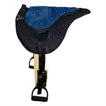 Bareback pad shaped numnah treeless saddle Navy