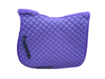 Numnah GP square shape full size single piping  FULL PURPLE