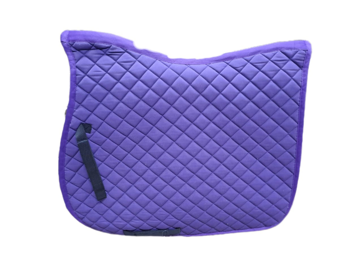 Numnah GP square shape full size single piping  FULL PURPLE