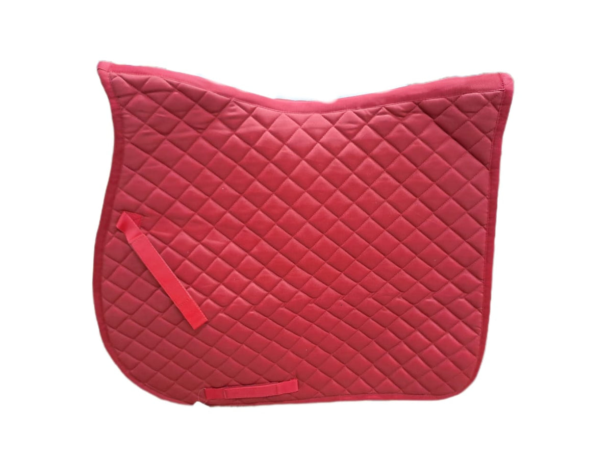 Numnah GP square shape full size single piping  FULL RED