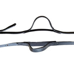 Side reins leather BLACK FULL