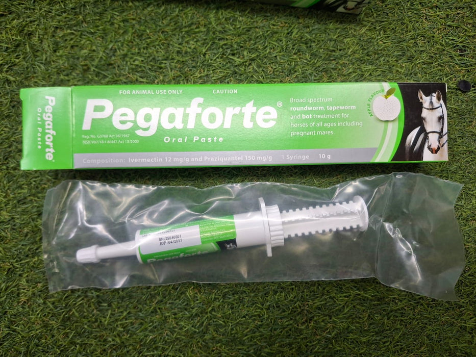 Pegaforte Dewormer 10?g | Broad-Spectrum Equine Paste for Horses, Foals &amp; Pregnant Mares