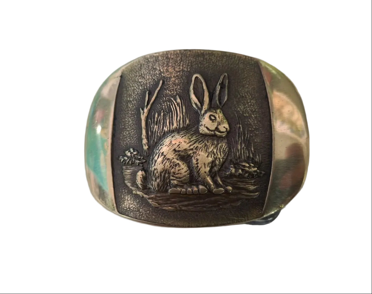 Solid Brass Buckle 40mm Rabbit
