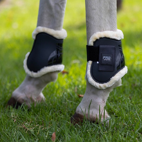 Pro stride sheepskin tendon boot set