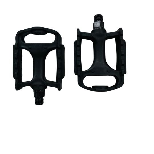 Pedals mtb plastic black  9/16 for 3 piece crank