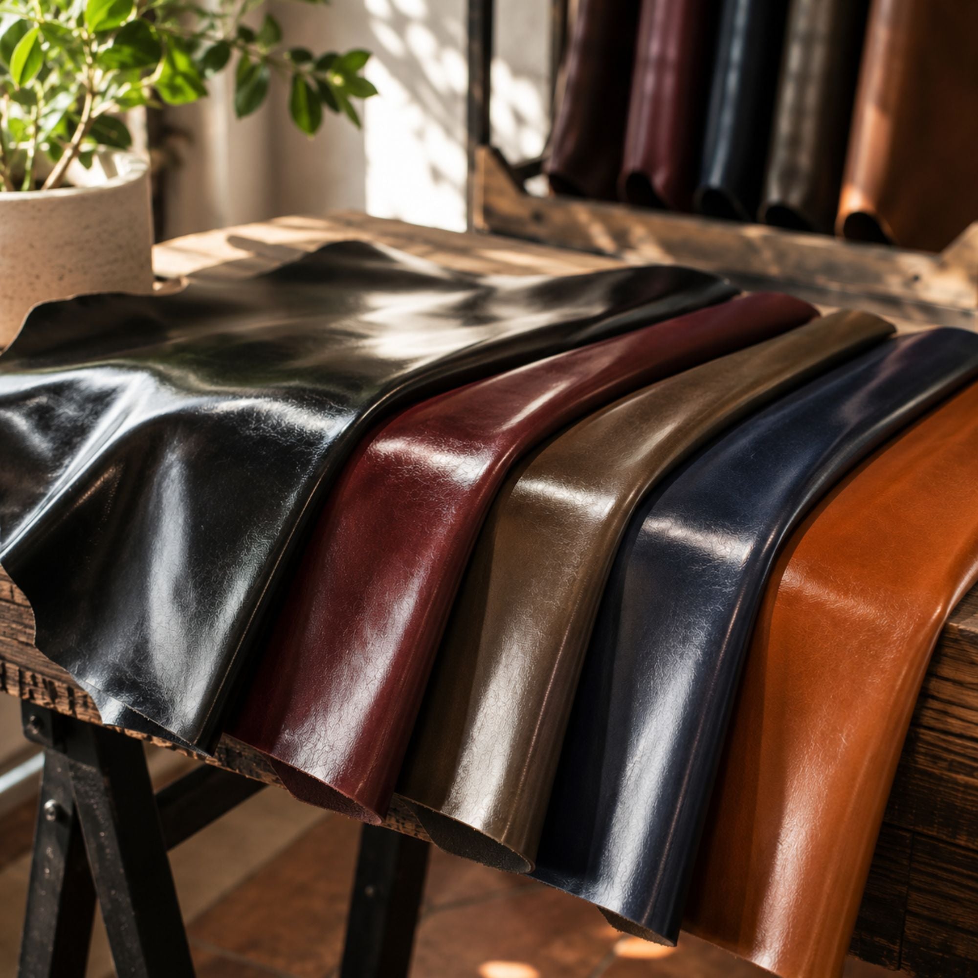 High Shine Leather