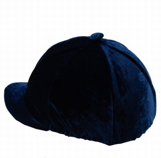 Cap cover valvet with peak black