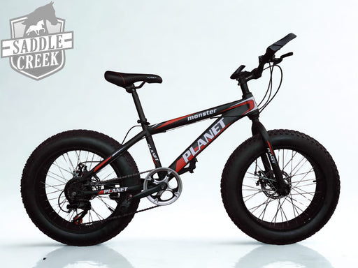 Bicycle fat bike 20 inch Planet - Red and black - BICYCLES AND SPARES