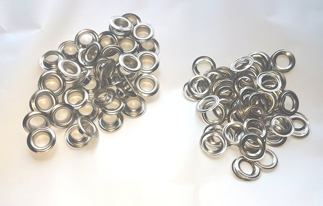 Eyelet 8mm silver per 100