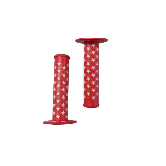 BICYCLE HANDLE BAR GRIP STAR RED CWH