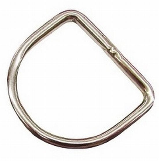 D ring 19mm silver 4mm thick