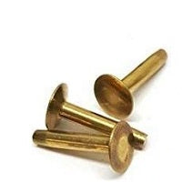 Copper rivets packet of 200 without washers