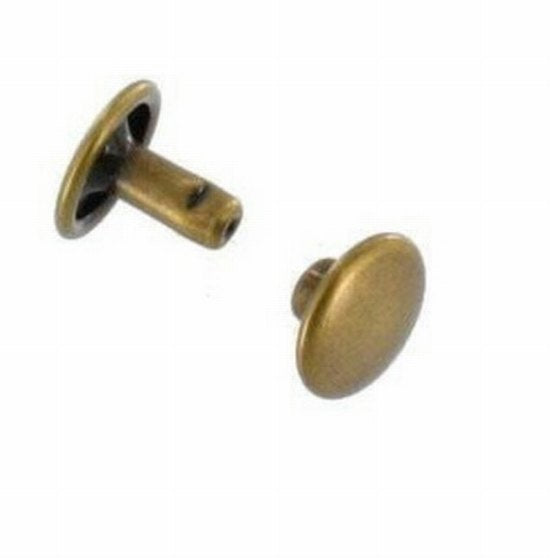 Rivets 2060 old brass 7mm per 100