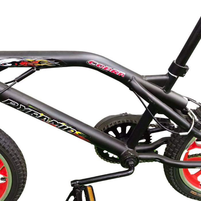 Bicycle bmx freestyle cobra black and red