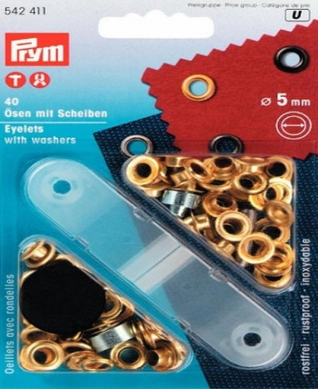 Prym eyelets with washer 5mm