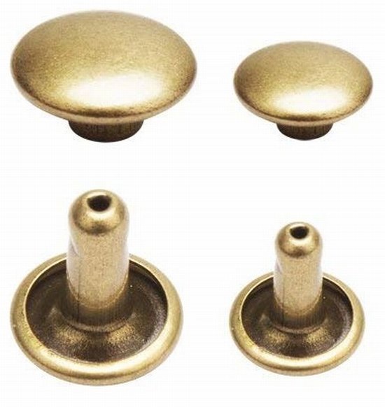 Rivet m and f ant brass 10mm 2060 per 2000