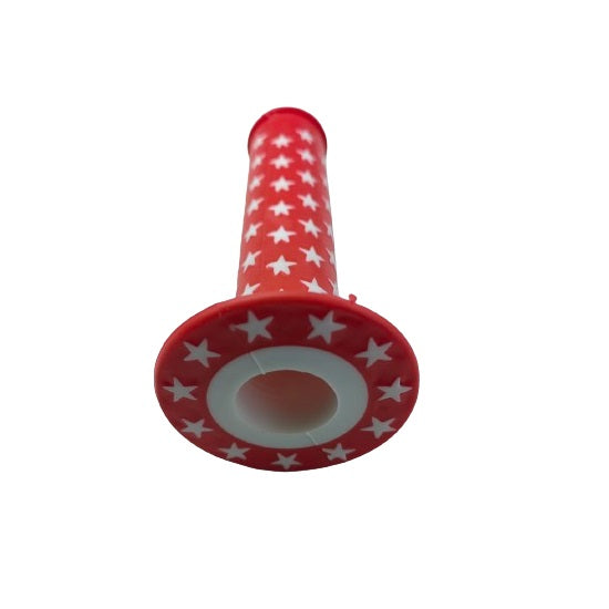 BICYCLE HANDLE BAR GRIP STAR RED CWH