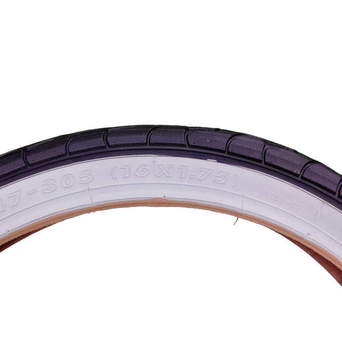 Bicycle Tyre 16 1 75 White Wall