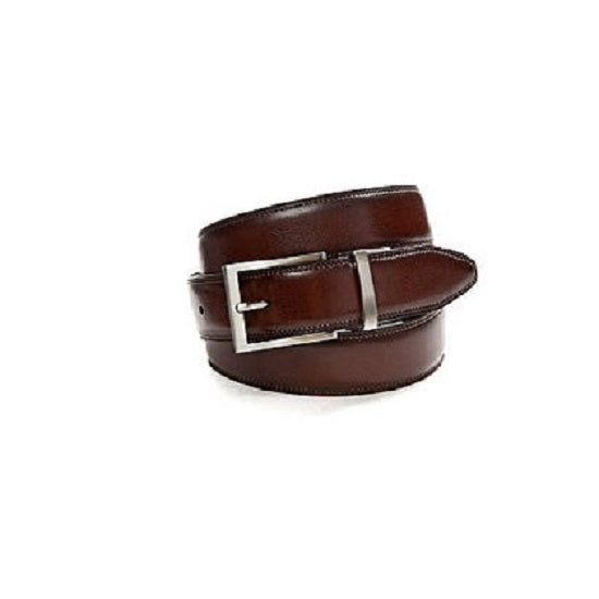 Belt 40mm red brown with stitch