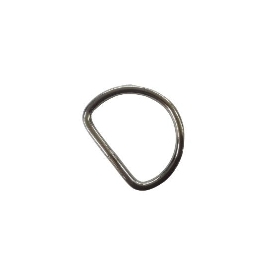 D ring 32mm medium duty silver