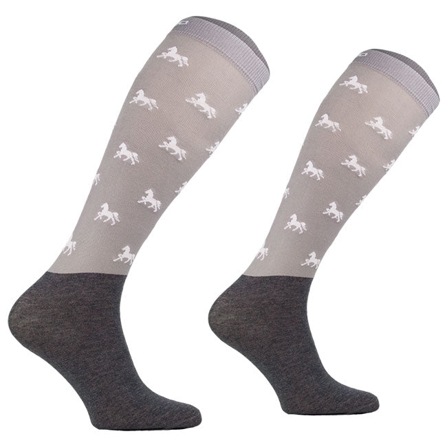 Comodo horses socks Grey