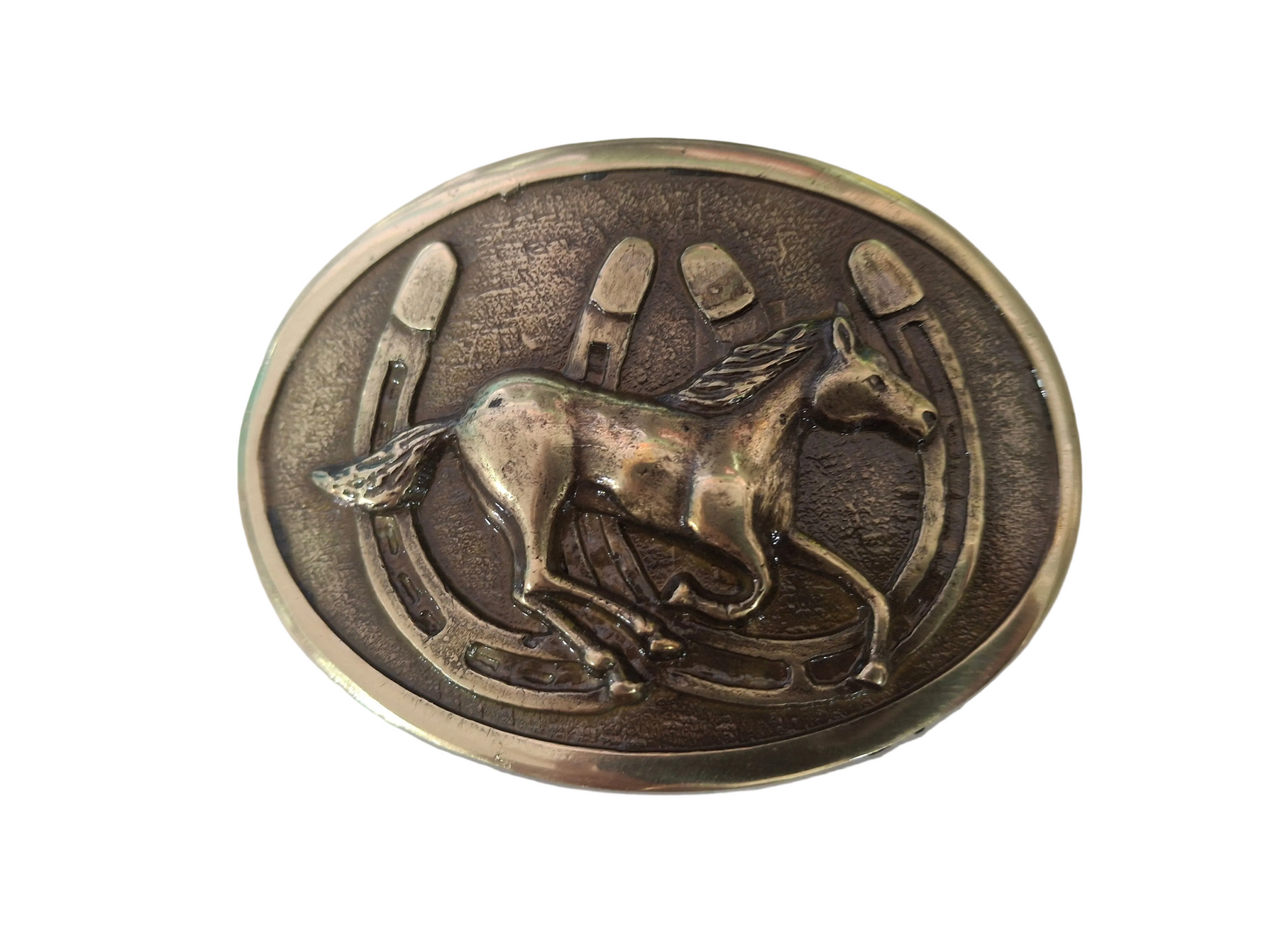 Solid Brass Buckle 40mm Horse Shoe