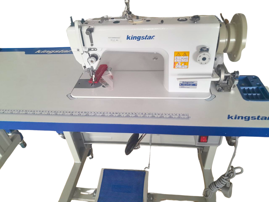 Kingstar walking foot leather machine 12mm stitch with servo motor