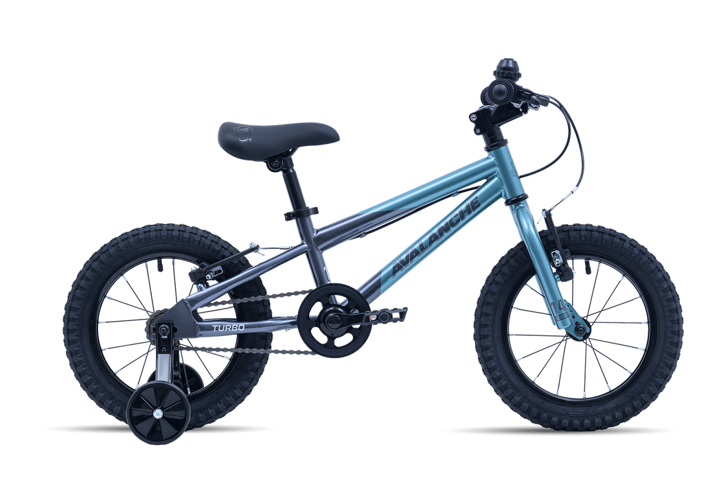 Avalanche Bike TURBO 14 Inch BOYS - GREEN/GREY