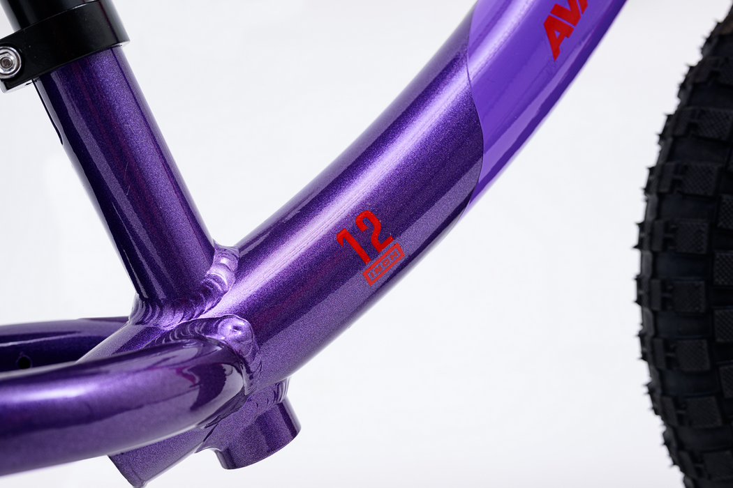 Avalanche Pebble Lite Balance Bike Girls 12 inch PURPLE/RED