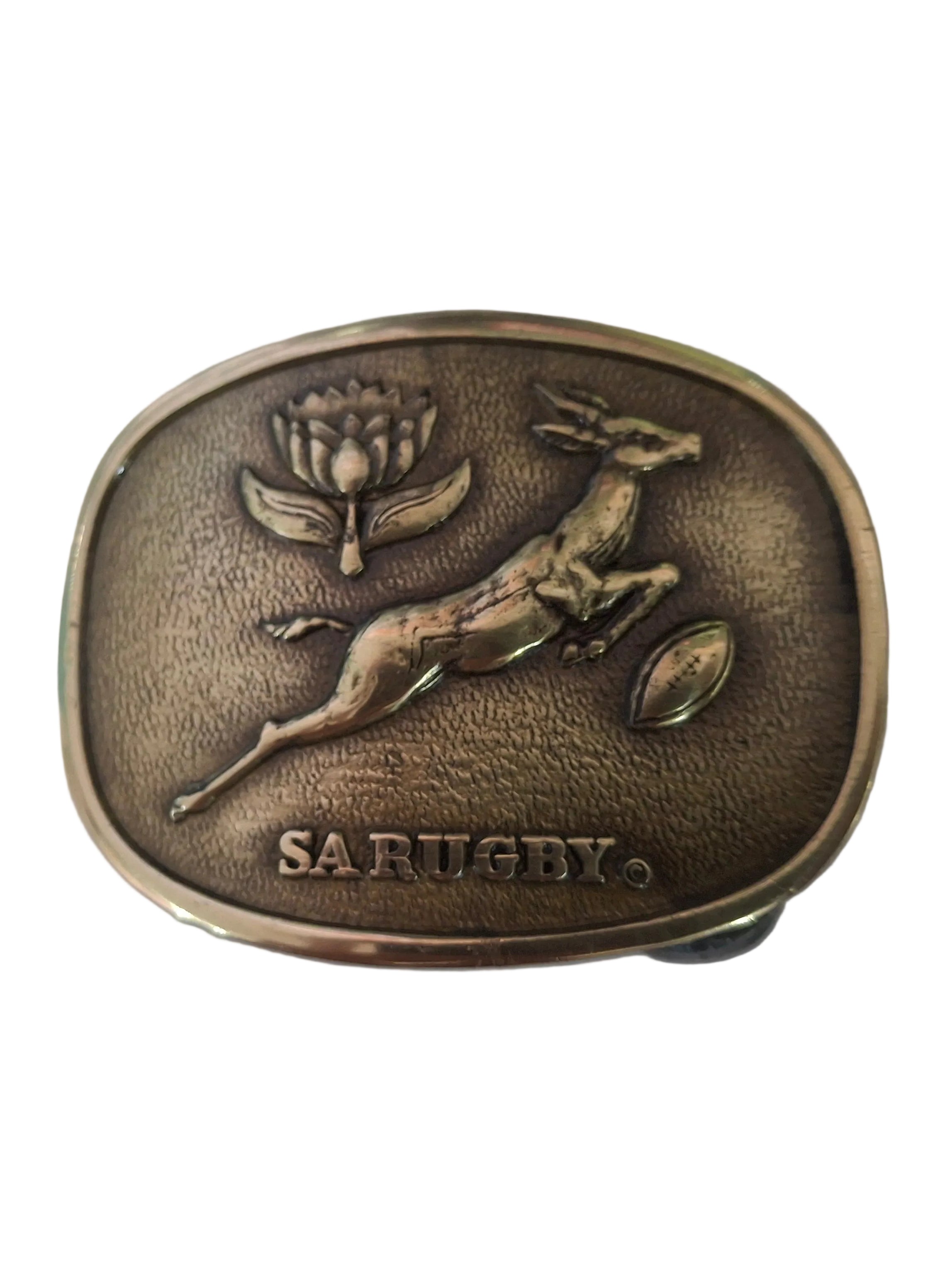 Solid Brass Buckle 40mm Springbok