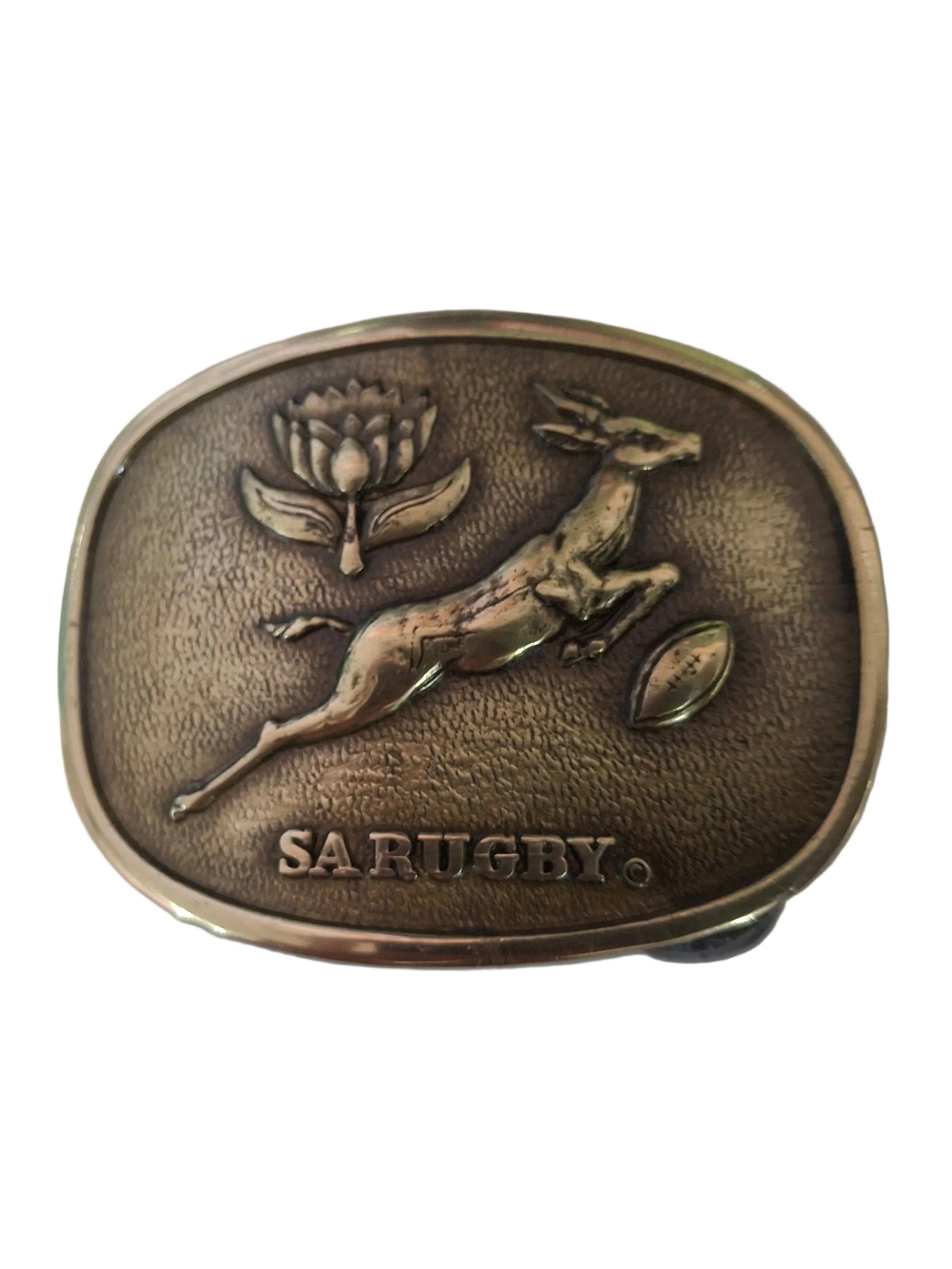 Solid Brass Buckle 40mm Springbok