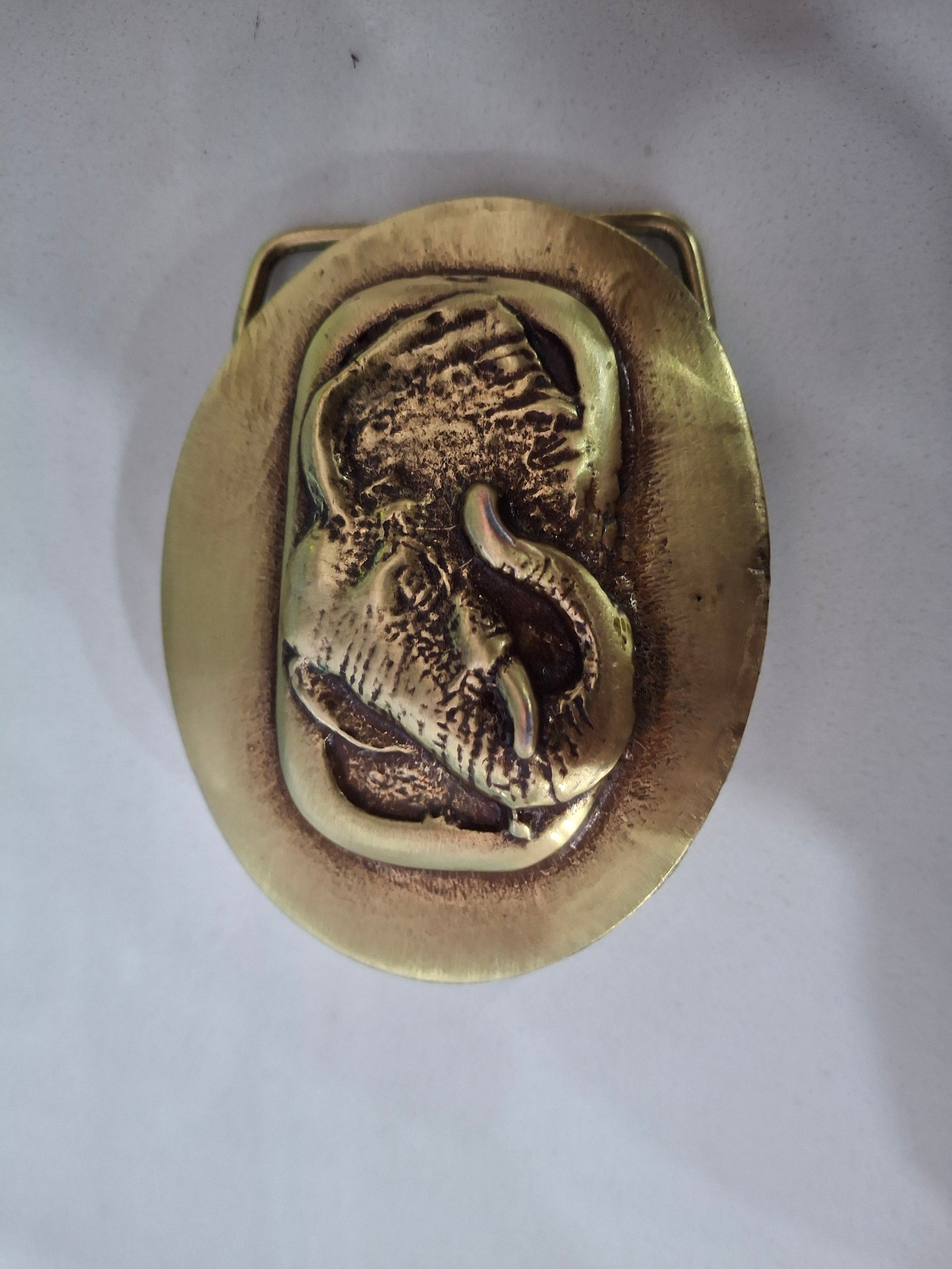 Solid Brass Buckle 40mm Elephant