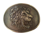 Solid Brass Buckle 40mm Lion