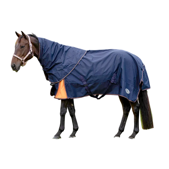 Storm Buster Rain Sheet with Neck Navy And Orange