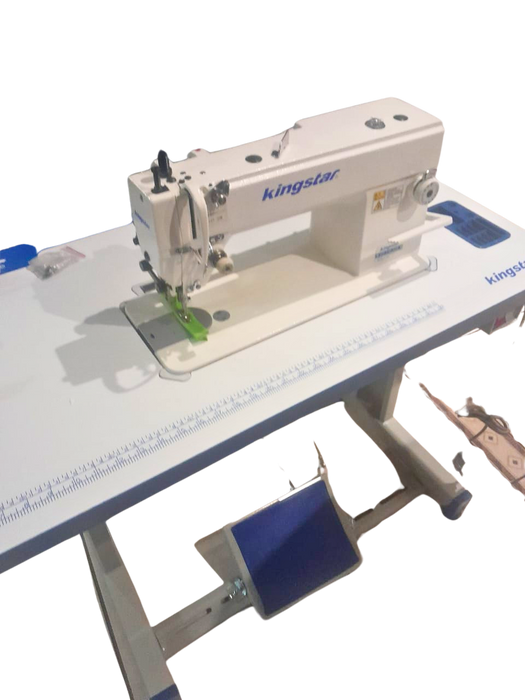 Kingstar walking foot leather machine 12mm stitch with servo motor