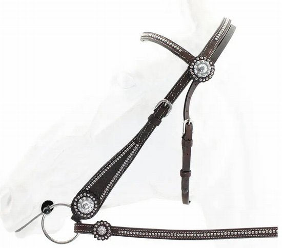 BRIDLE WESTERN IMPORT 045 WITH SPLIT REINS 036