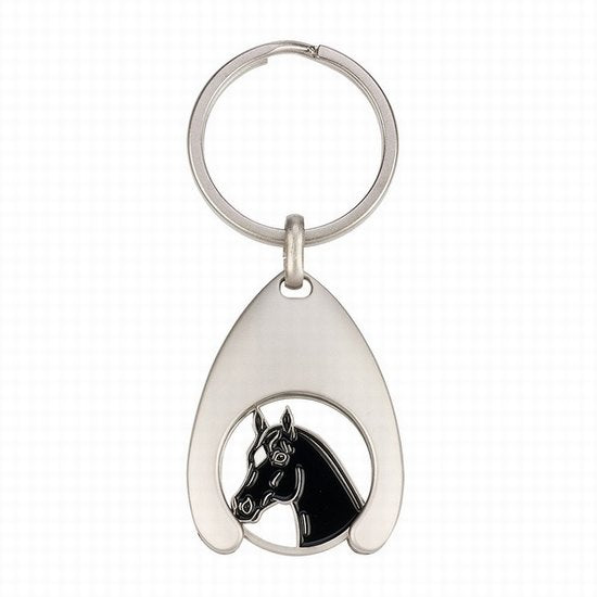 Key ring coin holder coin holder horse head